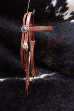 Load image into Gallery viewer, Brow Band Bridle with Cast Bronze Hardware
