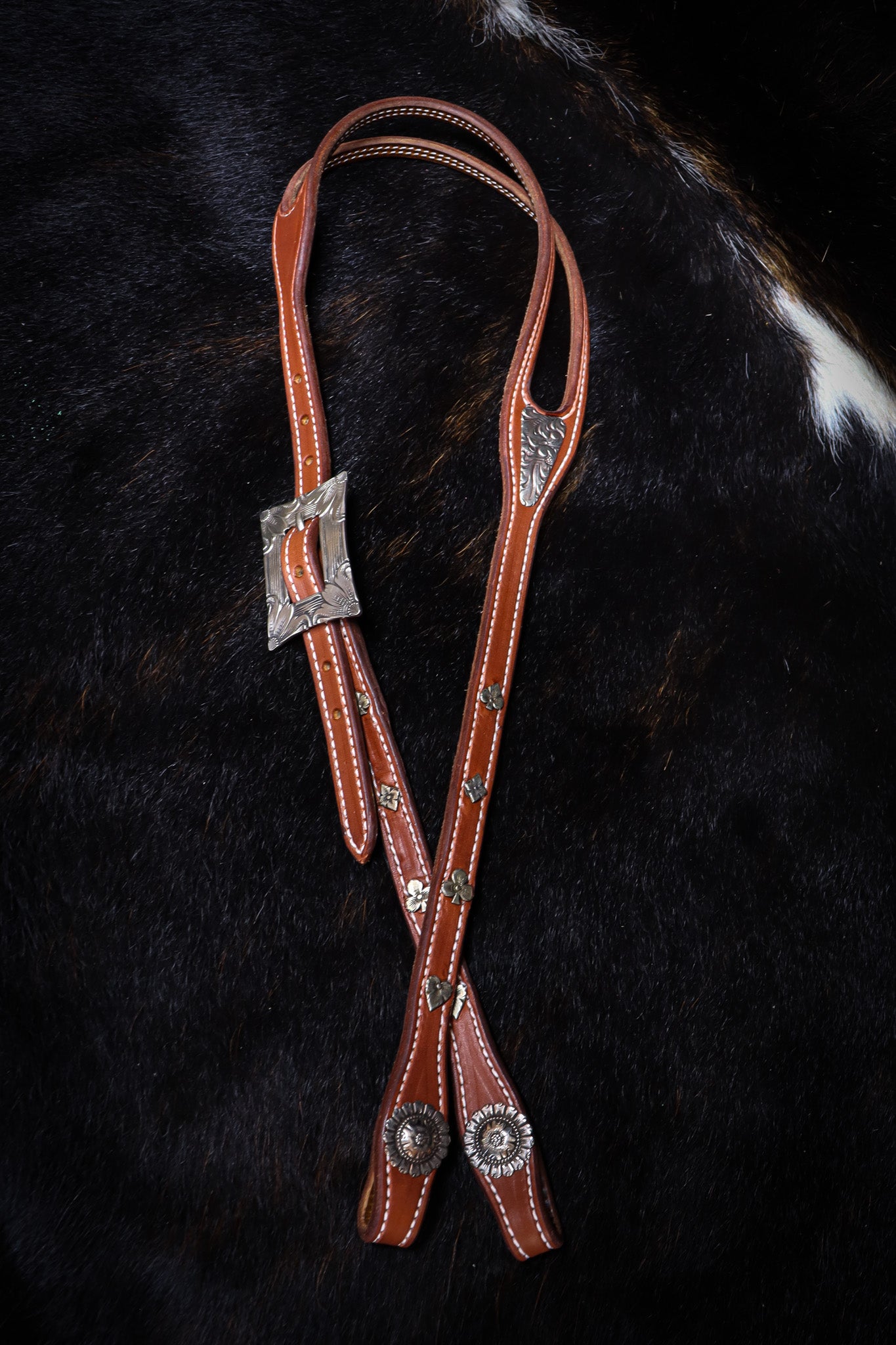 Split Ear Bridle with Sterling Silver Hardware