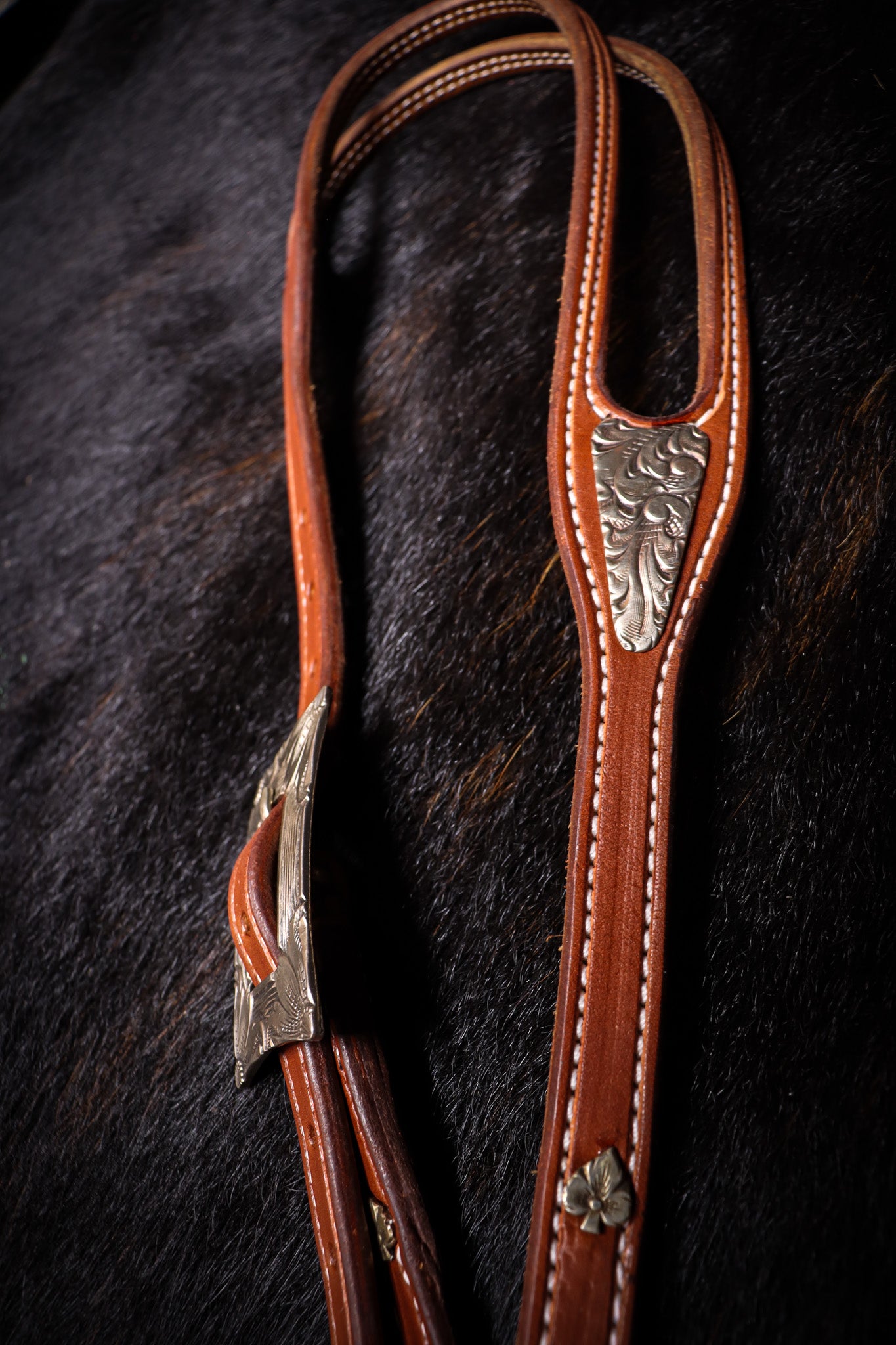 Split Ear Bridle with Sterling Silver Hardware