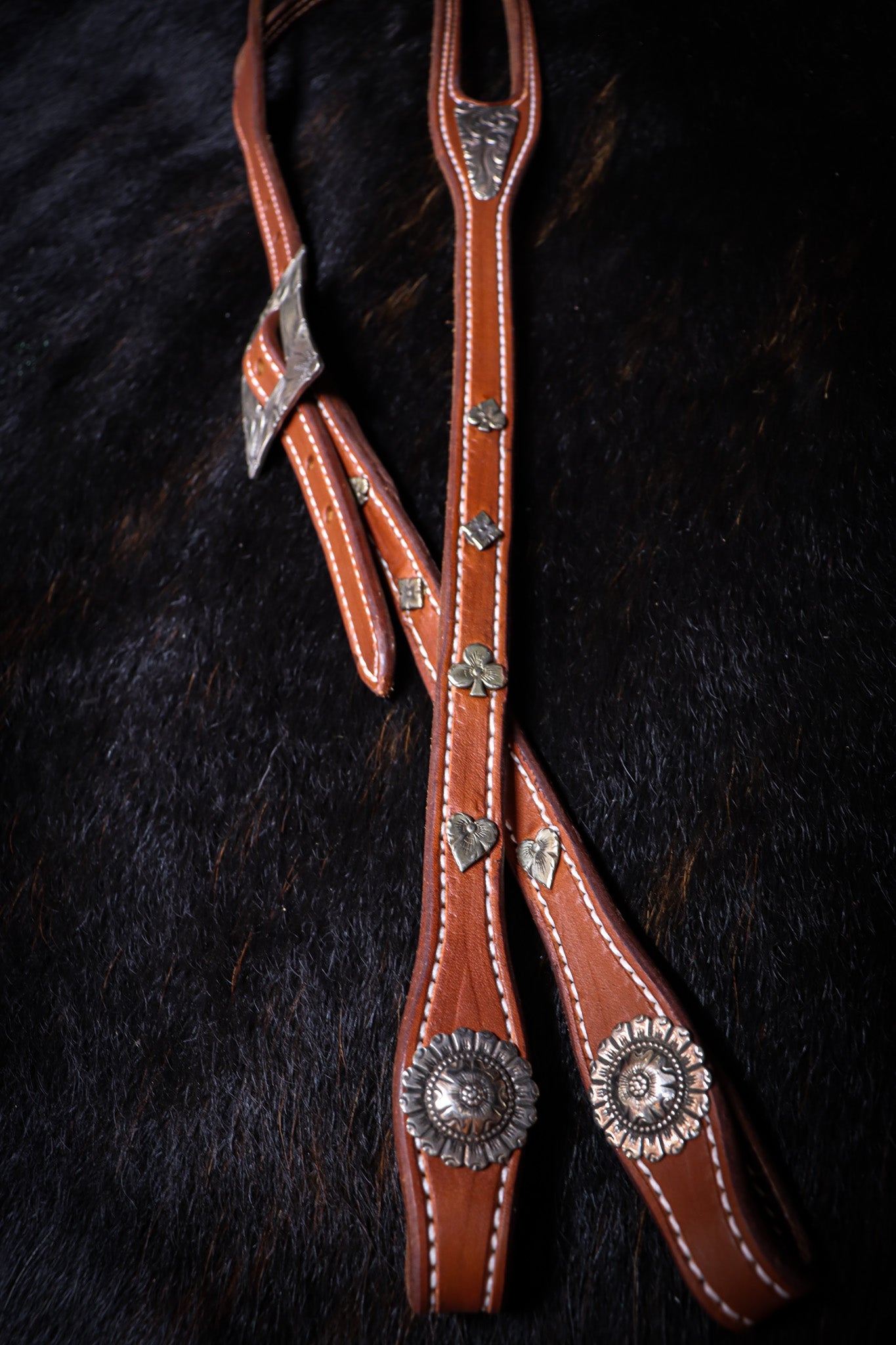 Split Ear Bridle with Sterling Silver Hardware