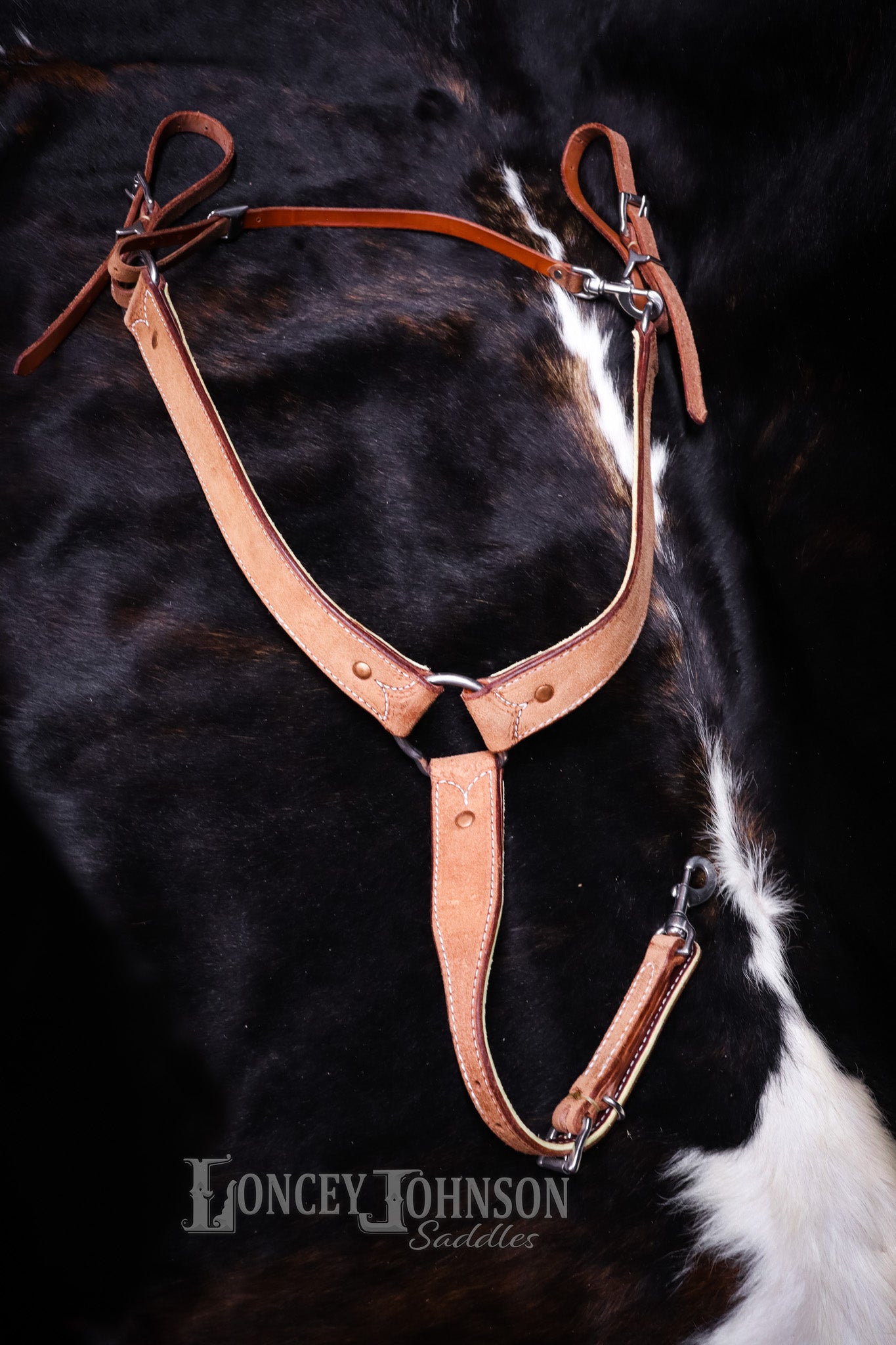 Rough-Out Straight Breast Collar with Stainless Steel Hardware